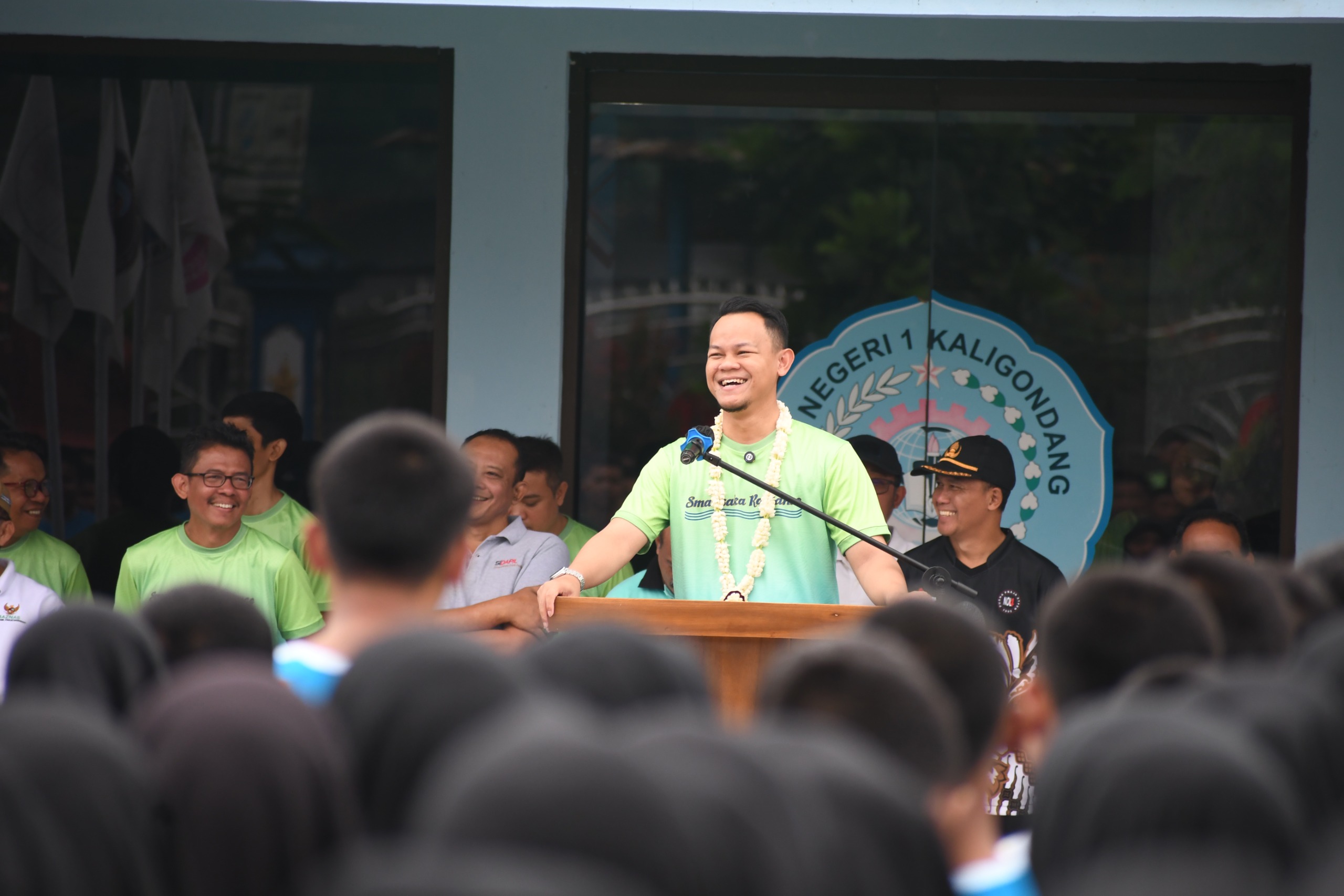 Apel Pagi di SMKN 1 Kaligondang