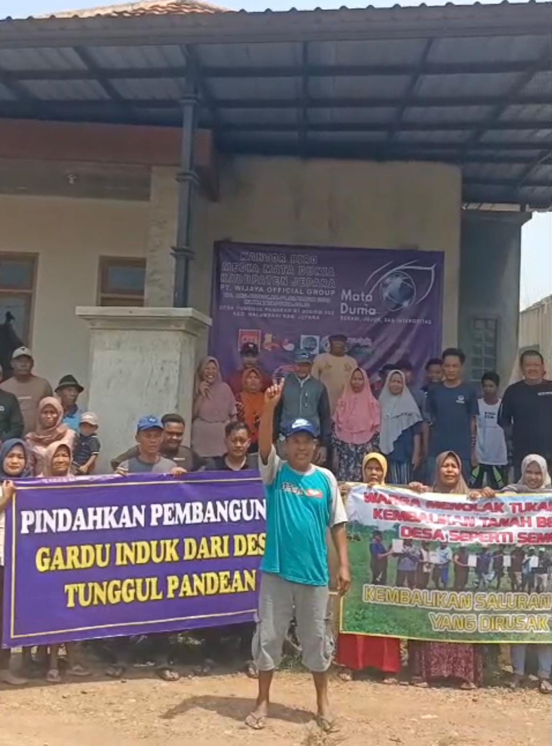 Warga Tunggul Pandean Pantang Mundur Tolak Pembangunan Gardu Induk PLN