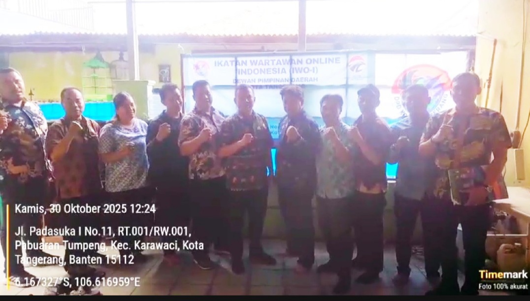 Kesbangpol Kota Tangerang Kunjungi DPD IWO-I