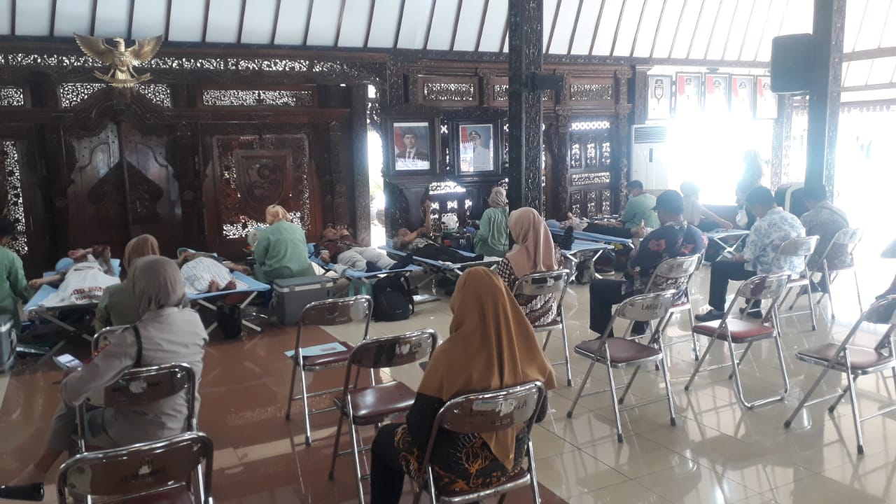 HUT Korpri, PMI Purbalingga Gelar Aksi Donor Darah di Pendopo Kabupaten
