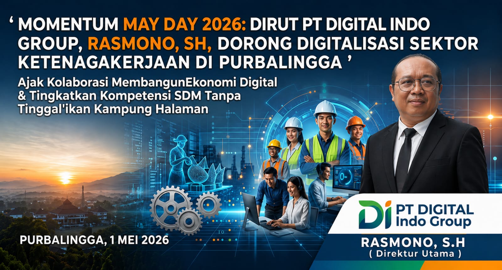 May Day 2026: Rasmono Soroti Pentingnya Adaptasi Tenaga Kerja di Era Digital